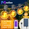 G40 Globe Solar String Lights Outdoor, 8 Light Modes, USB Charge & Remote, Waterproof Plastic Bulbs for Balcony Garland Wedding 1