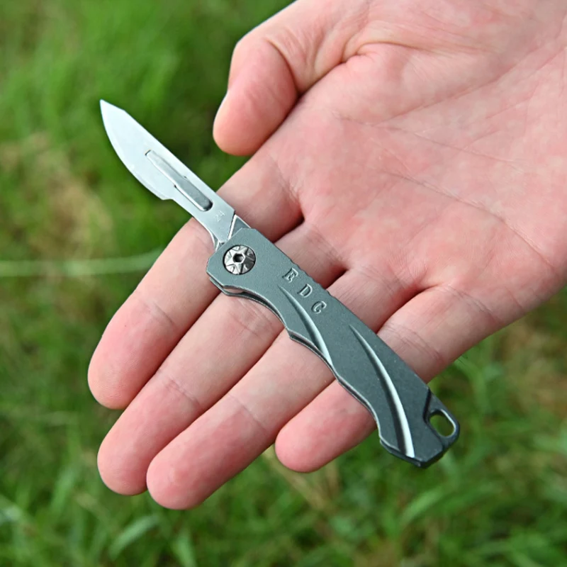 Aluminium legierung Klapp Schlüssel Messer EDC Tragbare Skalpell Mini  Tasche Messer Notfall Medizinische Klappmesser selbstverteidigung Surviva -  AliExpress