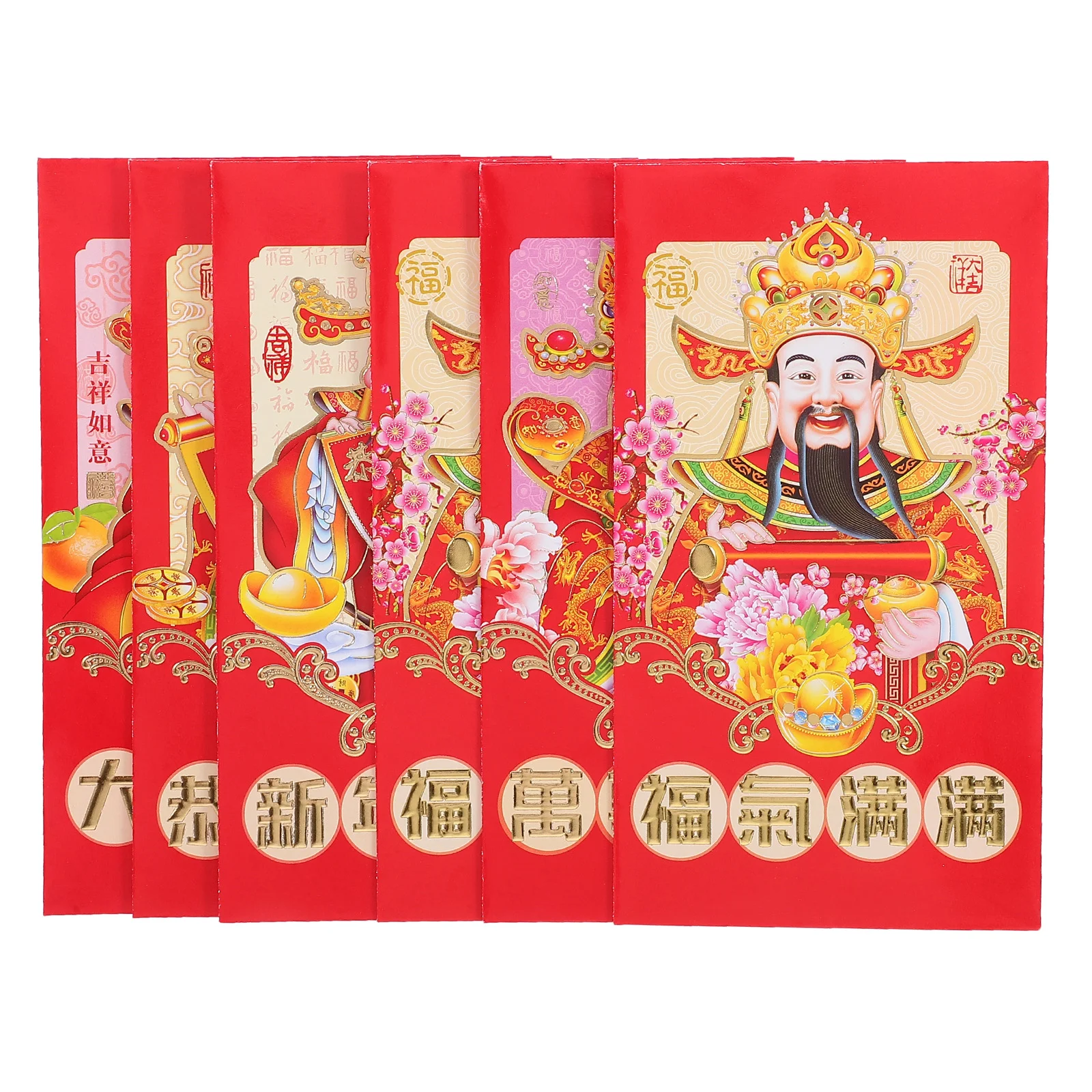 Cartoon Lai Feng Snake Zodiac Red Envelopes Chinese Paper Envelopes Printing Products Lucky Money Bag 30 Pcs