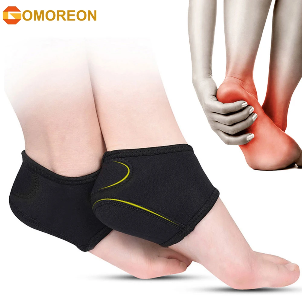 Plantar Fasciitis Nylon SBR Sleeve Protective Heel Air Support Reduce Pressure on Heel Relief Heel Pain and Cracked 1Pair For Heel Protectors
