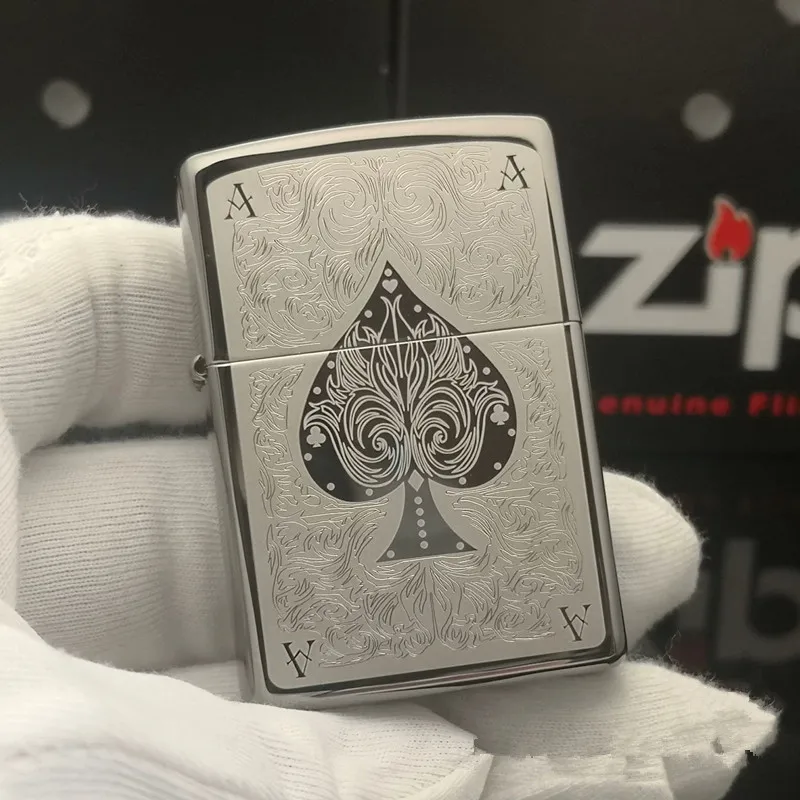 Zippo Lighter Ace Of Picche Cooper Collection In Box