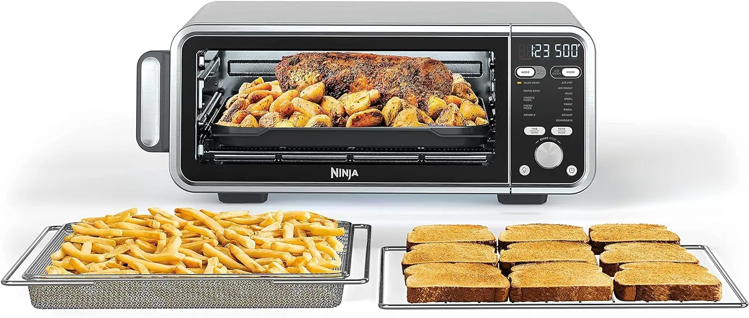

Dual Heat Air Fry Countertop 13-in-1 Oven with Extended Height, XL Capacity, Flip Up & Away Capability for Storage Space, Si Hog