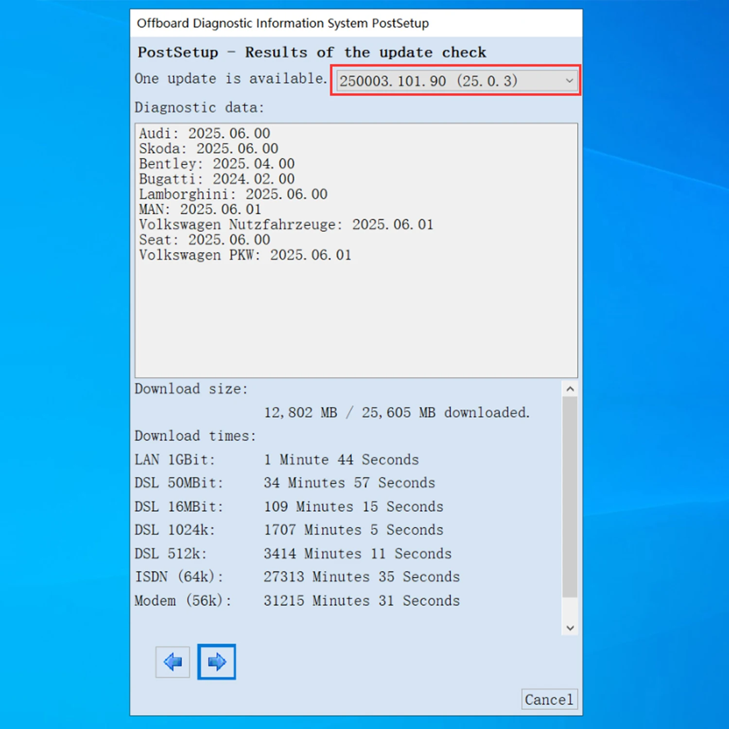 2026 latest version Odis Service 25.2.1 or S 7.2.1 Odis Engineering 19.0.0 or 12.2.0 database of 5054/6154A for au/di v/w se/at