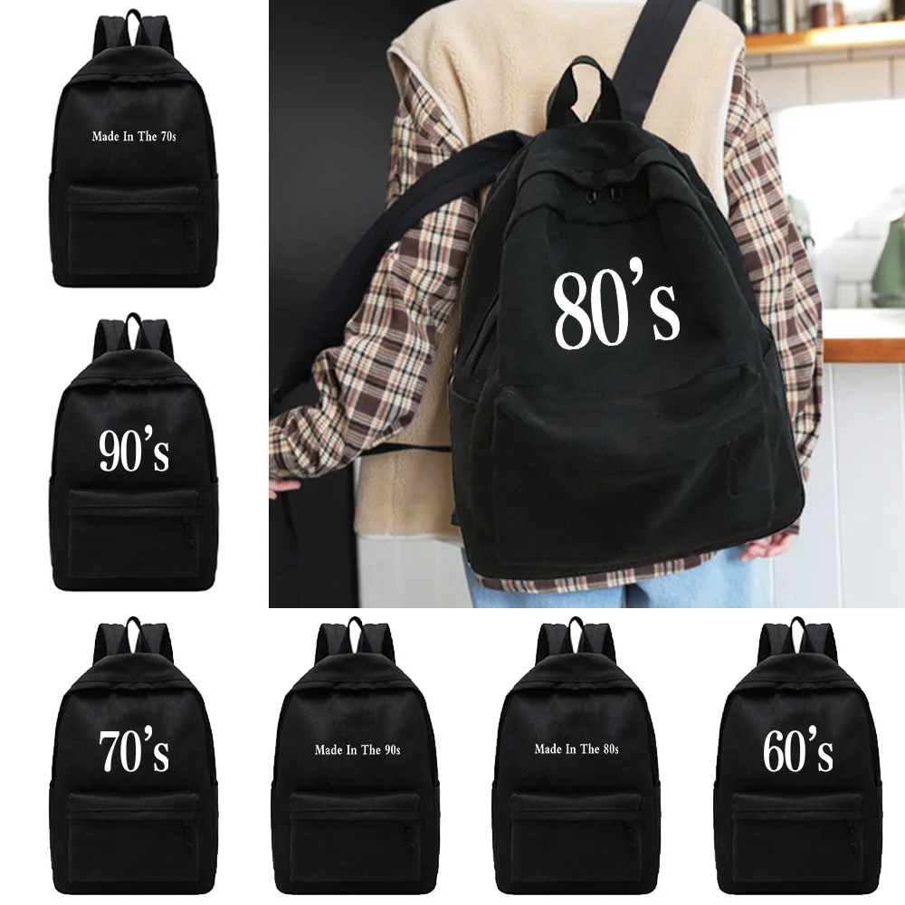 Women's Backpack Female Multi-pocket Casual Woman Travel Bag 60-90 Years High Quality Schoolbag for Teenage Girl Book Knapsack