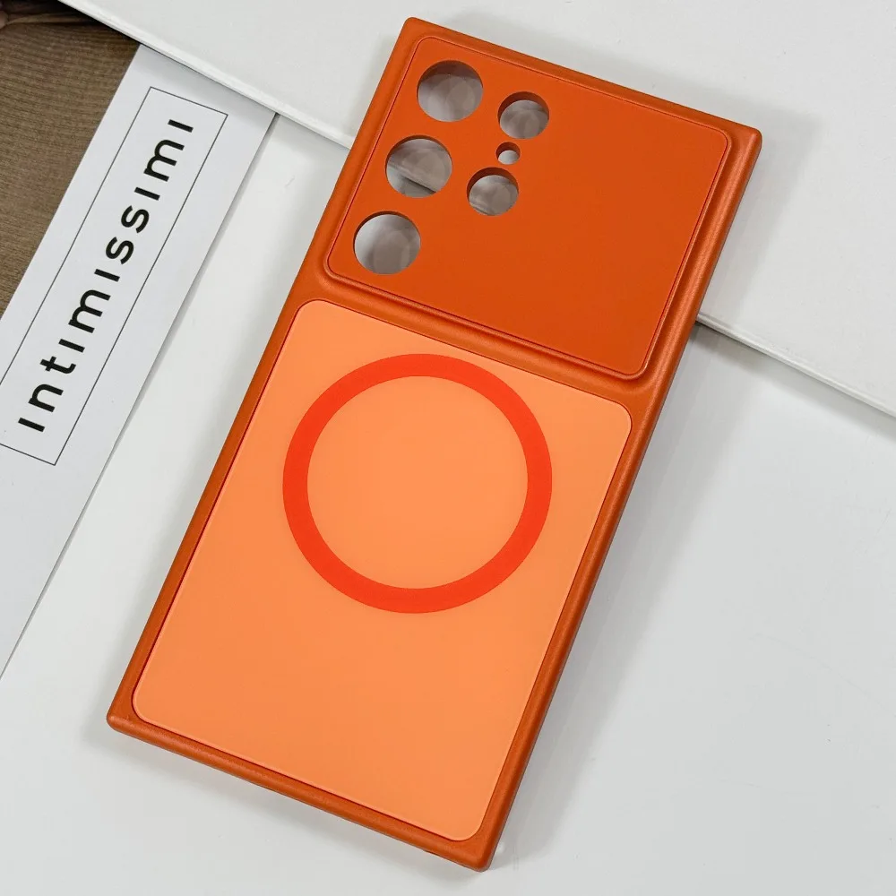 Ultra-Thin Matte Metal Magnetic Case with Alloy Lens Protection - Sturdy and Non-Slip