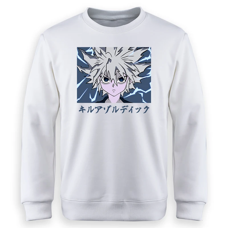 

Hunter X Hunter Mens Anime Sweatshirt Japan Manga Killua Zoldyck Graphic Hoodie Sweater Harajuku Fashion Fashion Hoody Pullover