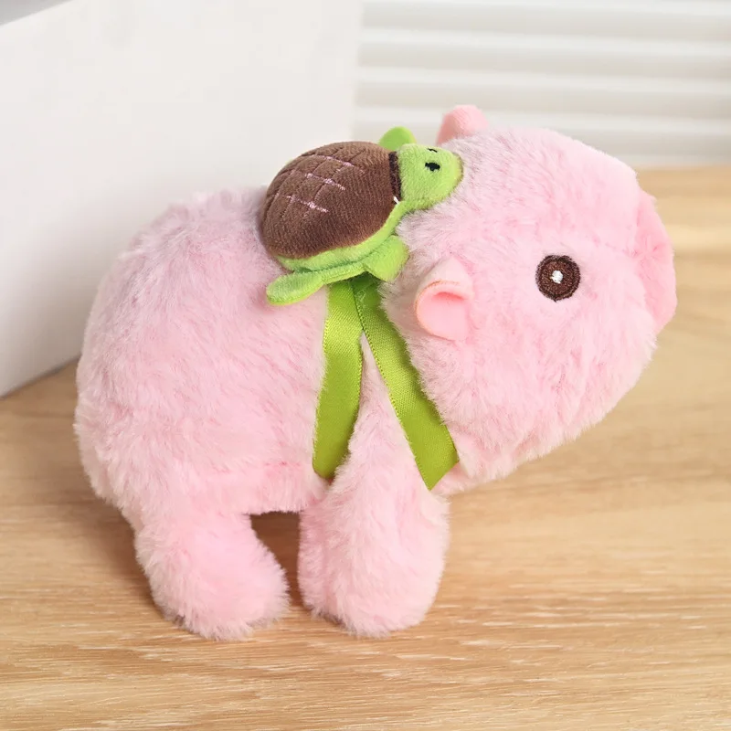 Cute Simulation Electric Plush Pull String Capybara Doll Toy Walking And Bark Electric Pet Baby Toddler Interactive Toys