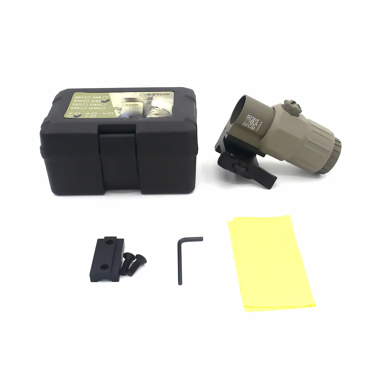 

Tactical G-33 Folding Side Flip 3x Magnifier Optics Scope G33 For Holographic Red Dot Sight