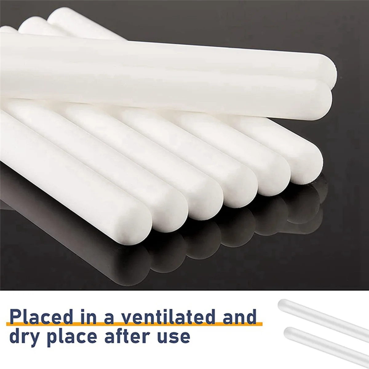 8Pc Drying Rod Stick Diatomite Moisture Absorbing Stick Clean Water Absorption Rod Diatomite Earth Desiccant for Laundry