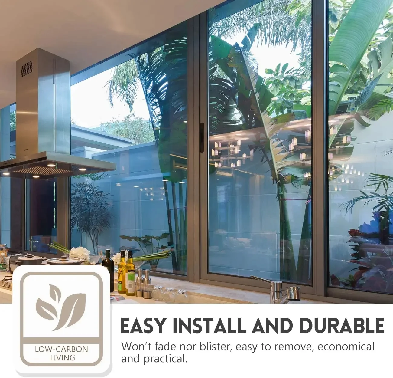 Window Film Adhesive Vinyl Window Film Anti Heat Light UV Car Vehicles Glass Stickers One Way Mirror For Home Privacy Protection Accessories