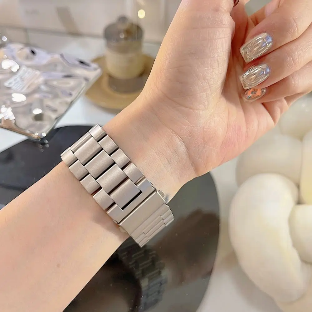 Ремешок из нержавеющей стали для Apple Watch 44 41 мм 45 40 мм, роскошный металлический тонкий браслет для iWatch series 7 6 54 se 38 42 мм (art.: 3920bdaec4548) - 3920bdaec4548