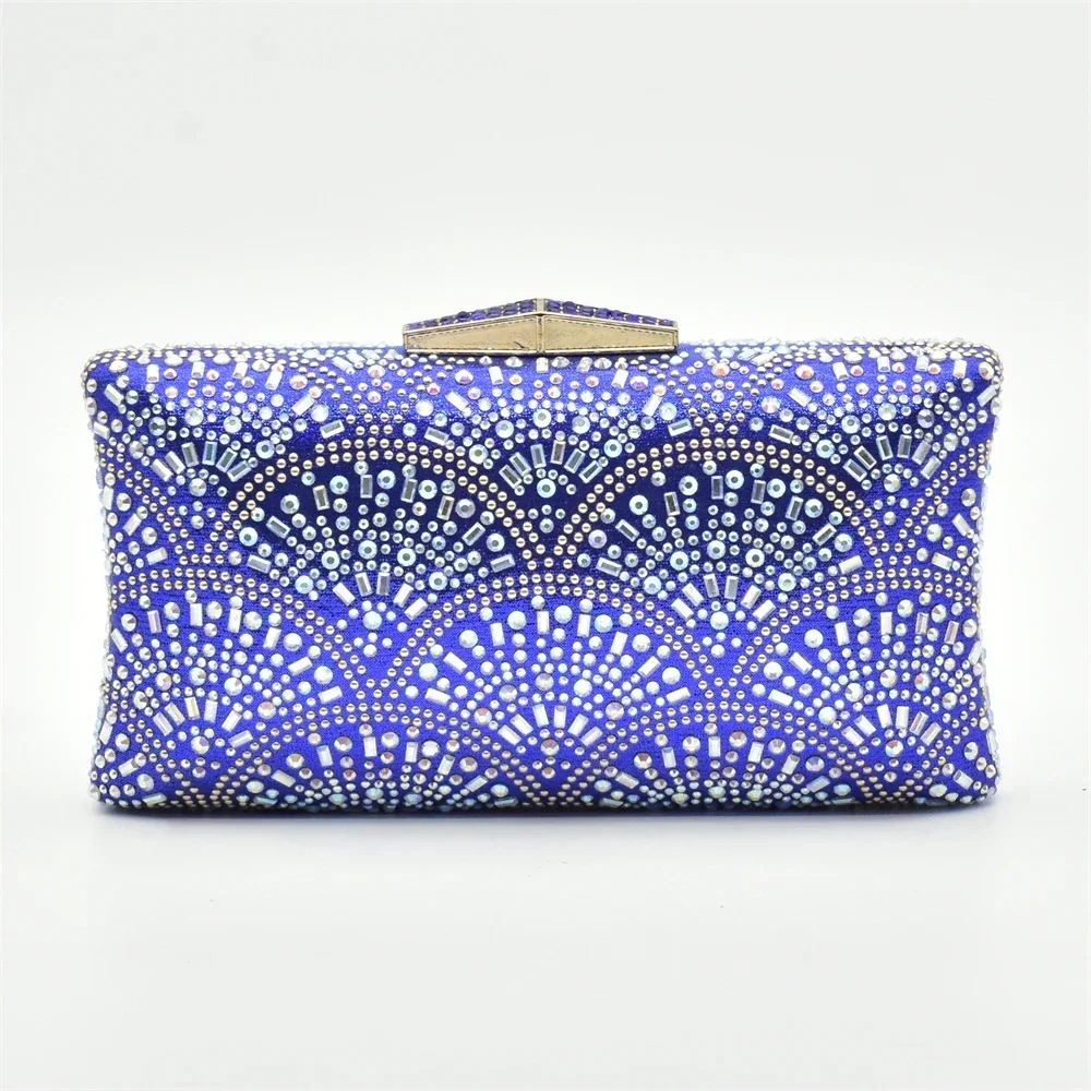 abendtasche blau gold damen elegant glitzer clutch abendtasche blau gold damen elegant glitzer clutch