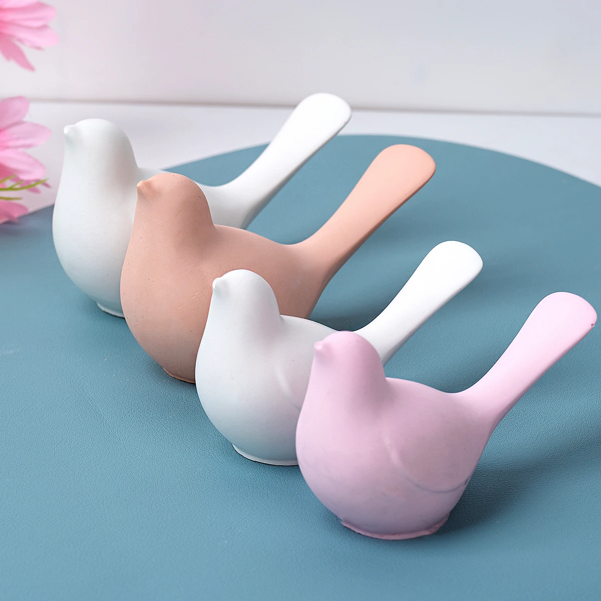 2 stampi in silicone per candele a forma di uccello per versare
