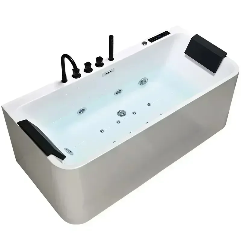 Freestanding Bathtubs Intelligent Constant Temperature Heating Whirlpool Massage Tubs