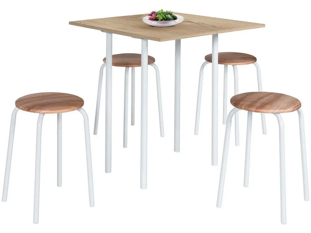 Conjunto de Mesa Dobrável com 4 Banquetas 2