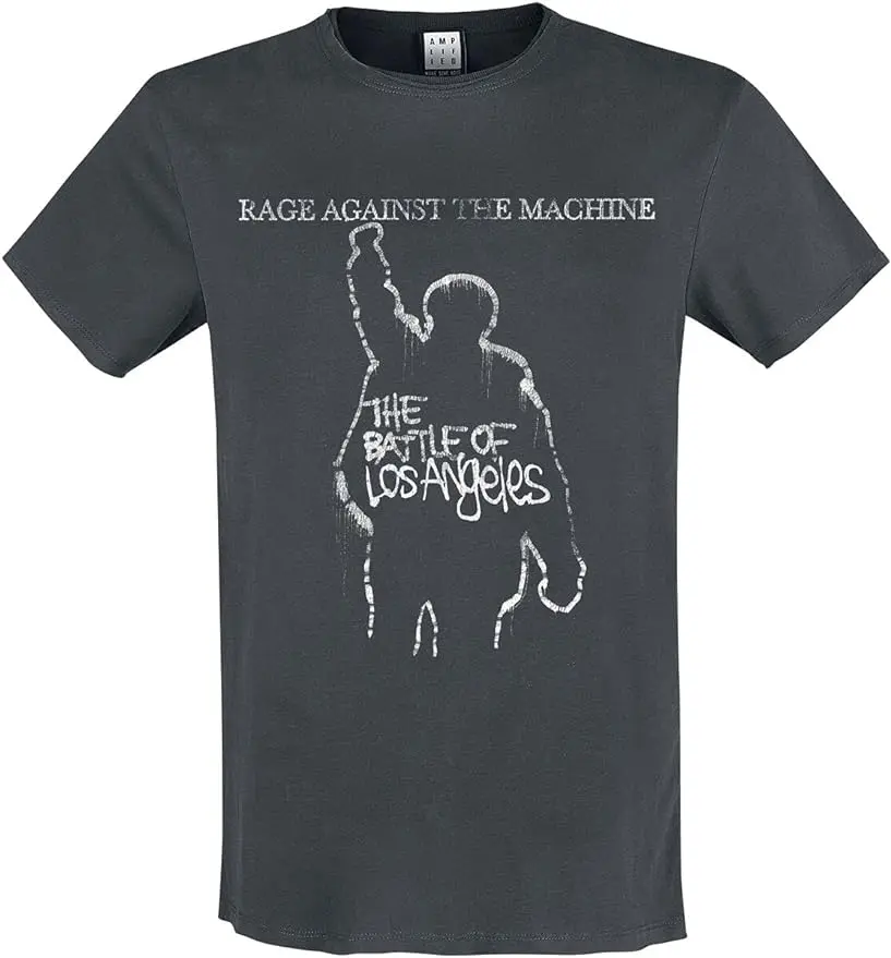 

Rage Against The Machine 'Battle of L.A.' (Charcoal) T-Shirt Clothing (x-Large)