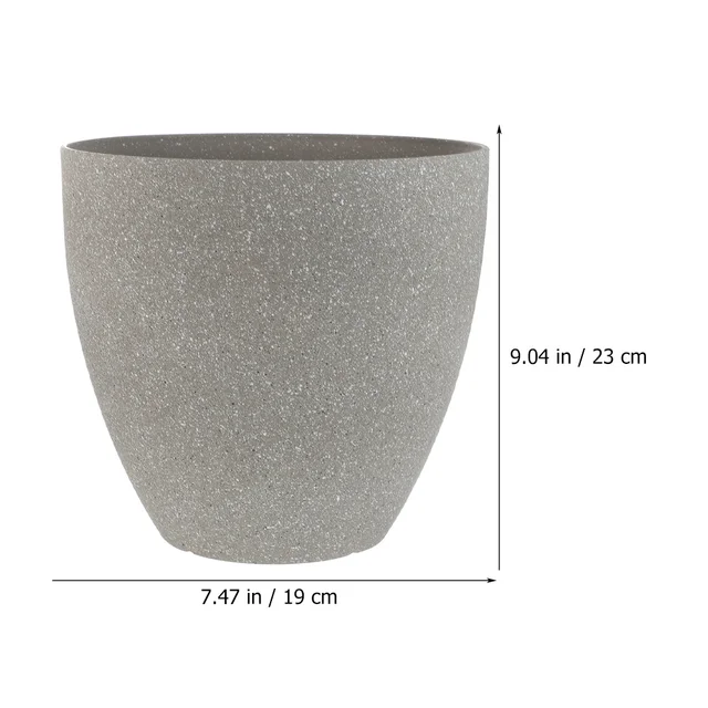 Pot Virágcserepek Kerti Zamatos Ültetvények Nagy Ültetvényes Dekoratív Gyanta Kő Ültetés Beltéri Bonsai Tartály Utánzás - Image 2