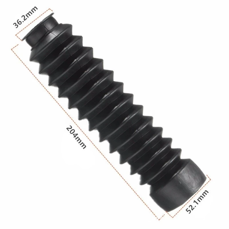 2Pcs Fork Bellows Front Black Universal off-road Motorcycles rubber Boot Dust Cap 13 Section Rubber Front Fork Boot NEW