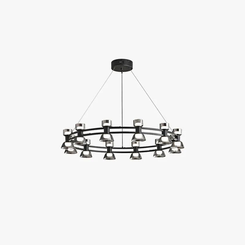 Nordic Glass Chandelier Black Gold Hanging Lamp Living Dining Room Indoor Lighting Glass Pendant Light Led Designer Lamps