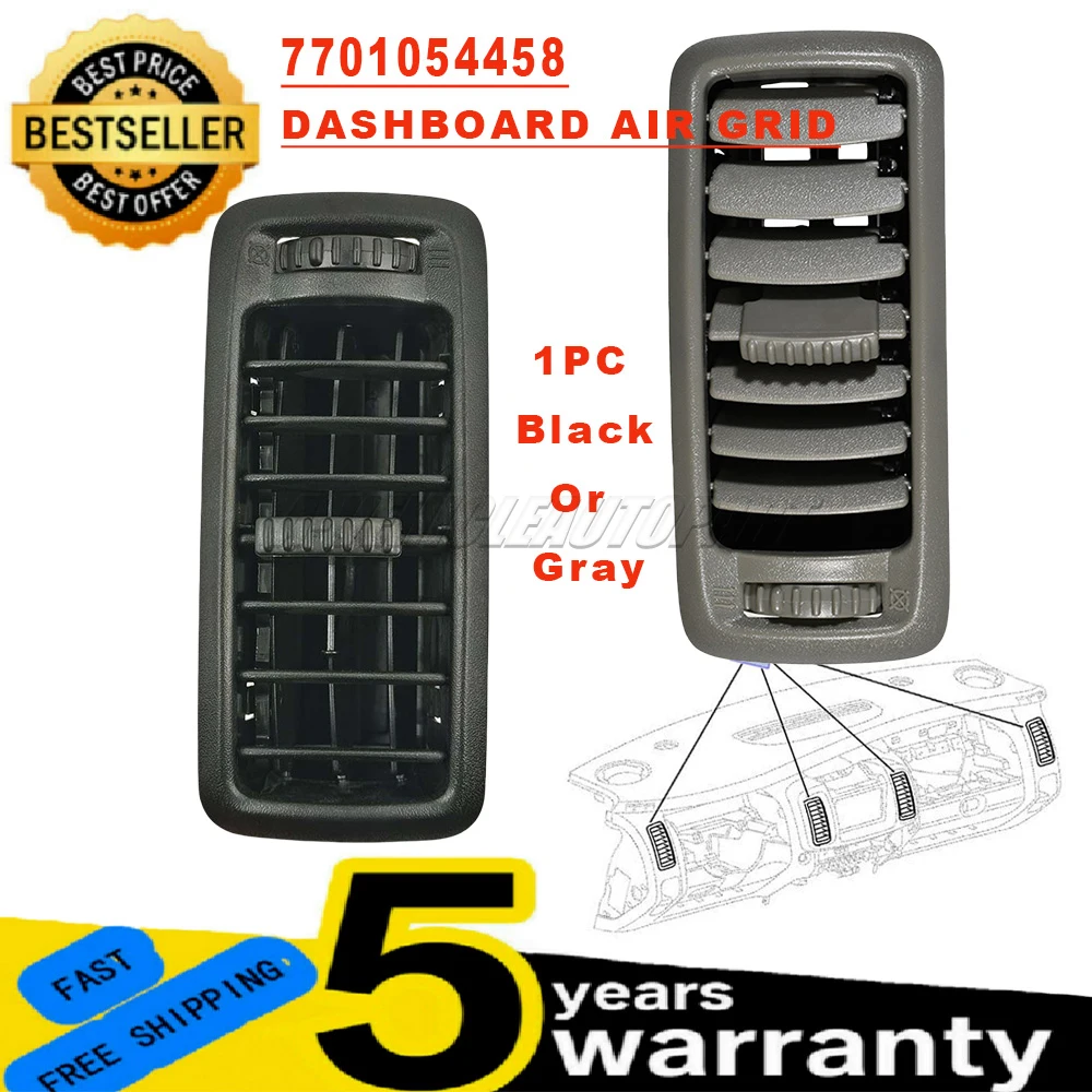 Lüftungsgitter Armaturenbrett - Für Renault Trafic Opel Vivaro Nissan Primastar