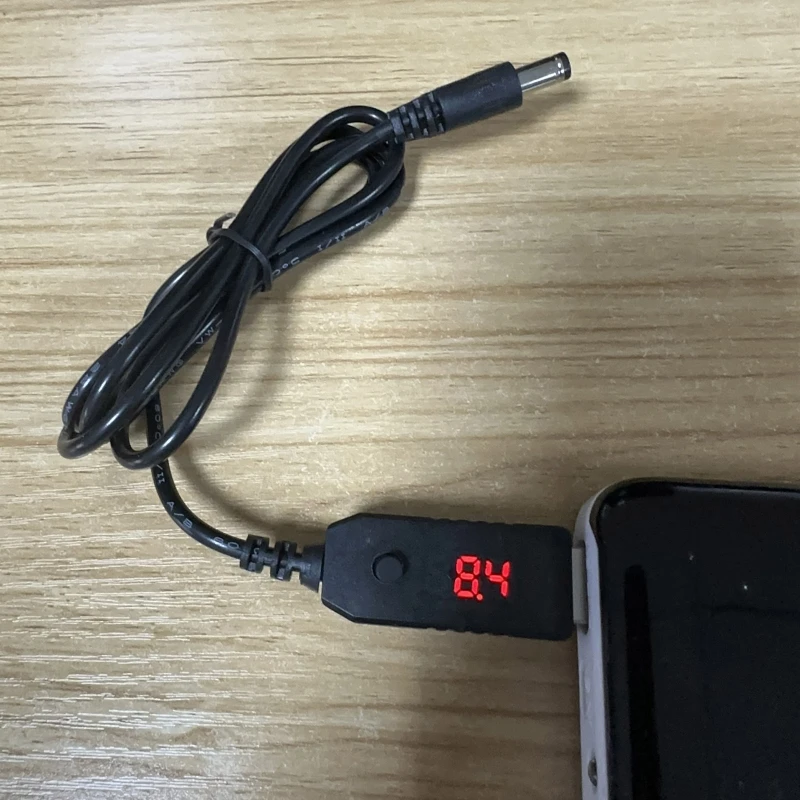 M6CA Adjustable Voltage PD Trigger Cable Universal QC3.0 USB To 5V-12V 5.5x2.1mm Power cord For Routers LED Strip