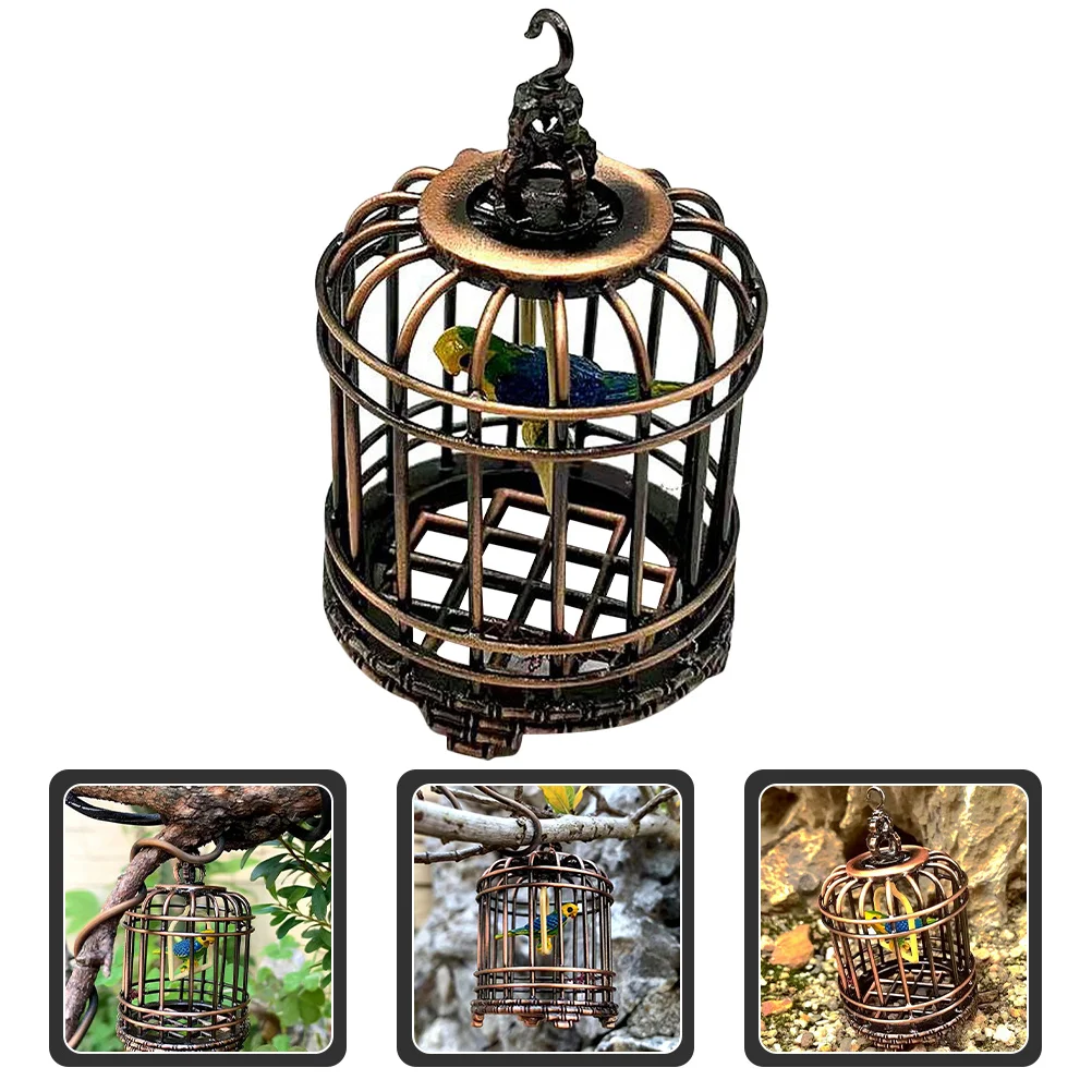 

Decorative Mini Birdcage Miniature Birdcage Model Mini House Adornment for Home