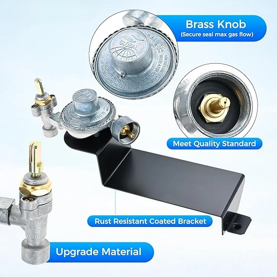 64865 Gas Grill Valve Regulator Fit for Weber Q2000 Q2200 Series