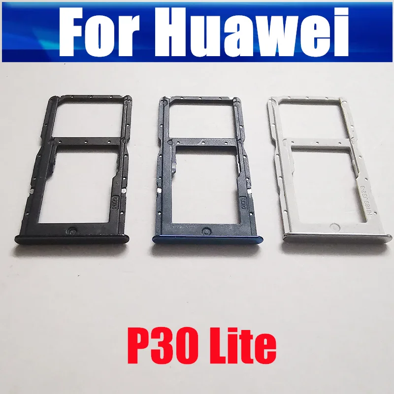 Supporto Per Slot Per Vassoio Per Schede Sim Per Huawei P30 Lite Lettore Sd Supporto Per Scheda Connettore Adattatore Accessori Di Riparazione Di Rica