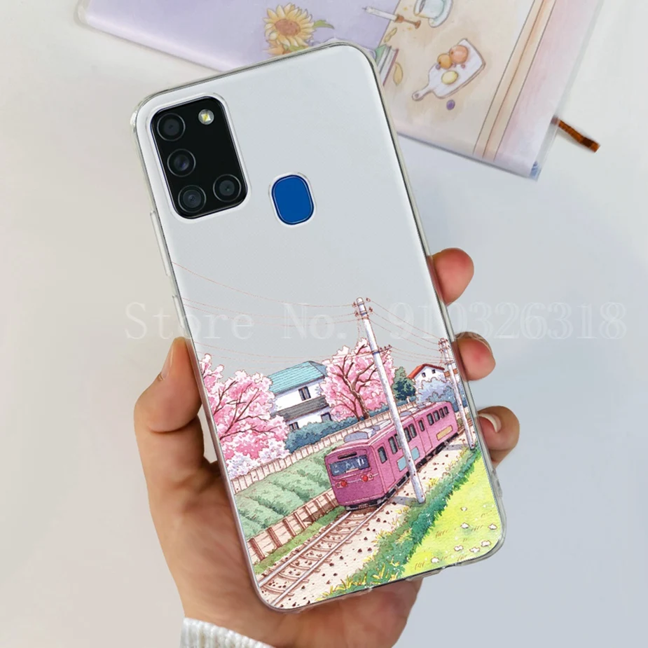 Stylish Painted Soft Slim Phone Case with Bumper