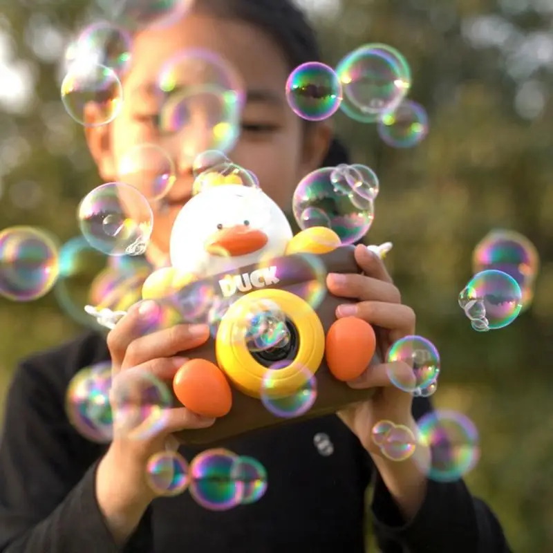 Chilren Camera Bubble Machine Outdoor Toy for Kids Girls Boys Handle Soap Bubble Maker Toy Kids Durable Automatic Bubble Blower 2