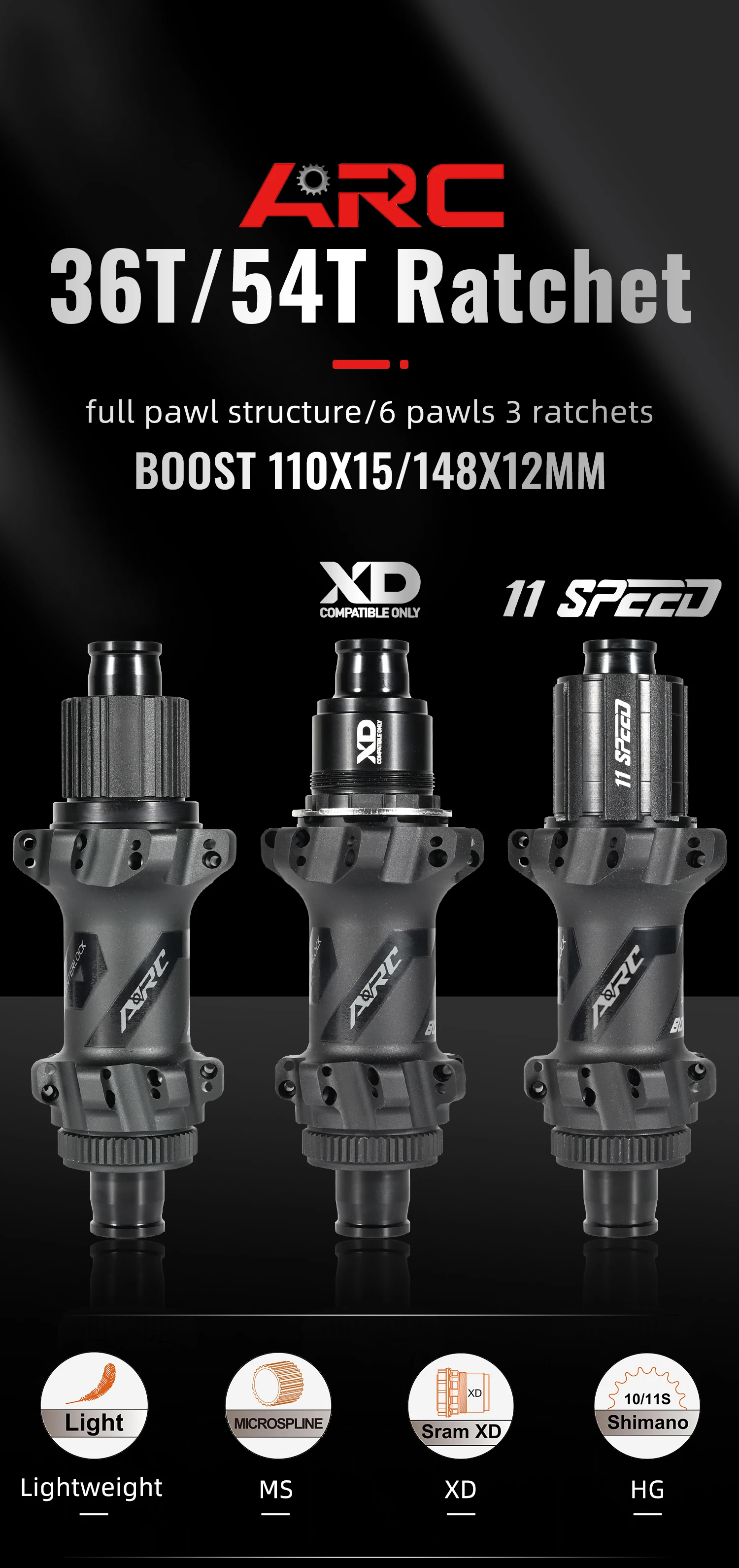 BOOST Moyeu De Vélo Vtt 148x12mm Moyeux De Vélo En