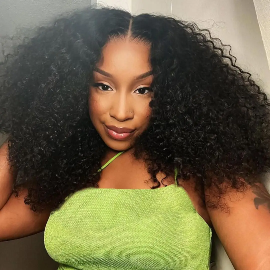 5x5 Jerry Curly Human Hair Wig Transparent 13x4 Lace Front Wig Human Hair Glueless Wigs Pre Bleached Wigs for Women Pre Plucked