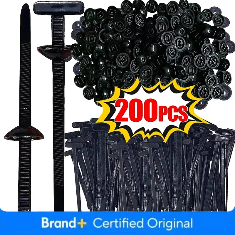 5-200PCS Self-locking Cables Ties Heavy Duty Car Baffle Fastener New Nylon Cable Tie DIY Fixed Strap Home Storage Supplies