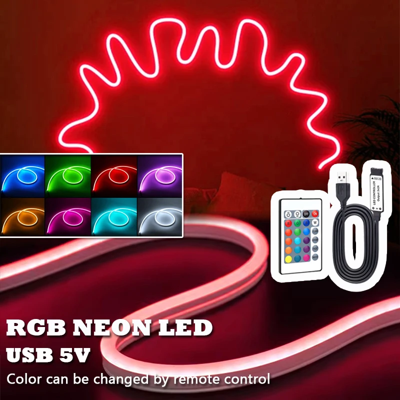 รูปสินค้า ไฟ LED ยืดหยุ่น RGB ควบคุมด้วยรีโมท