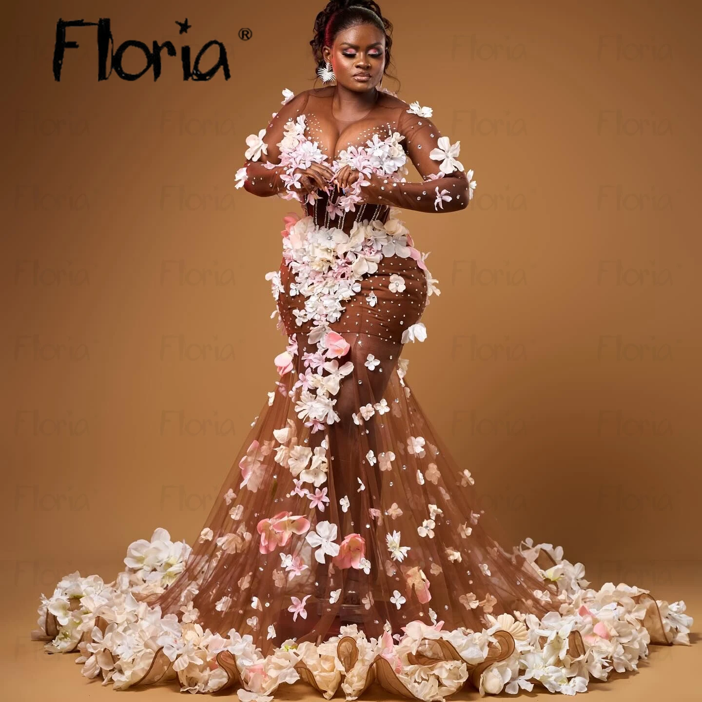 chinese dress ladies Step into elegance with Dio Women's Elegant Lace Mermaid Wedding Dress —  Dio Kollections main image 1