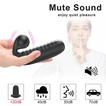 Silicone Finger Vibrator Sex Toys For Lesbian Vibrators For Women G-Spot Massager Female Masturbator Rechargeable Adult Product 5