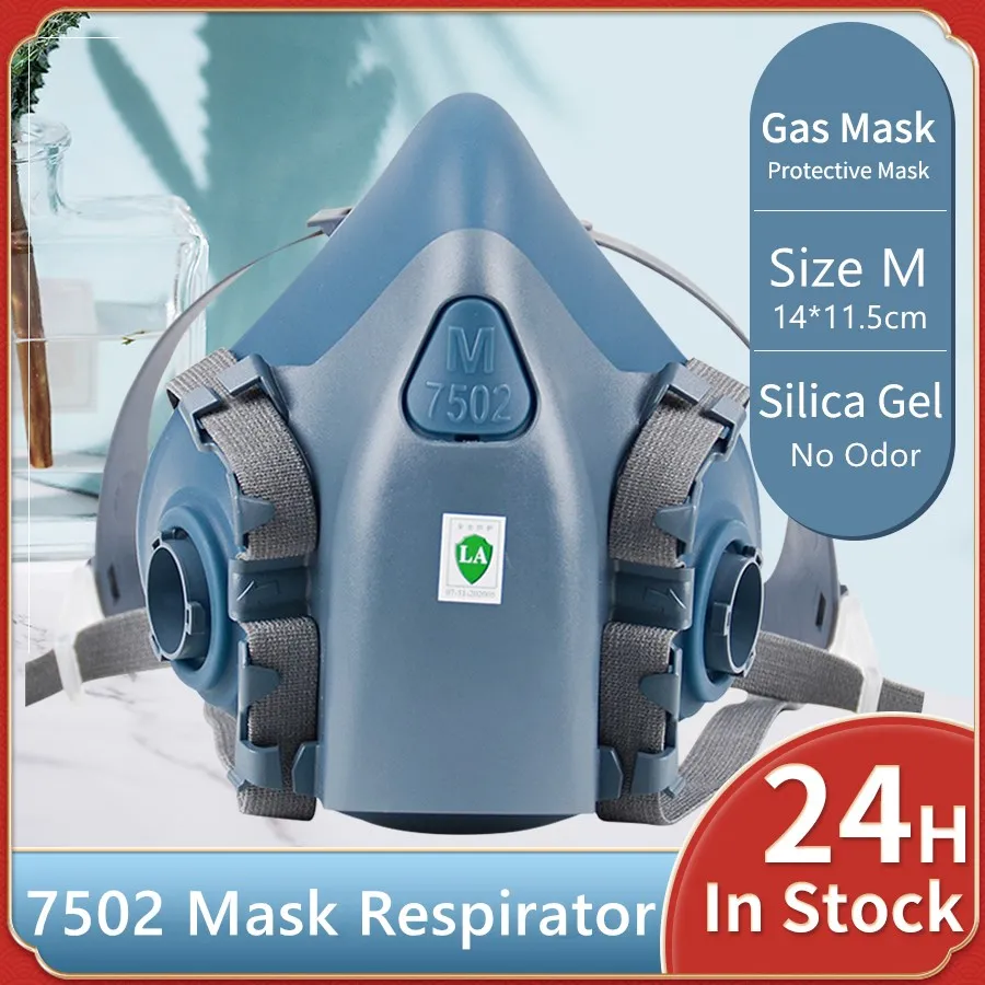 Half Face Mask Silicone Cool-flow Valve Breathing Dual Mode