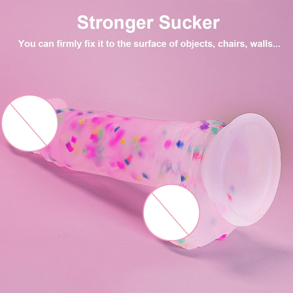 Gelugee Dildo Realistic Penis Silicone Soft Big Sucker Skin Feeling Female Vagina Sex Toys for Women Masturbation Girl 18 sex toys