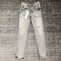 men vintage distressed jeans slim fit 1