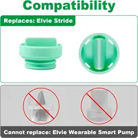 วาล์ว Duckbill เข้ากันได้กับชิ้นส่วนปั๊ม Elvie Stride, วาล์วให้นมซิลิโคนเกรดอาหาร 2