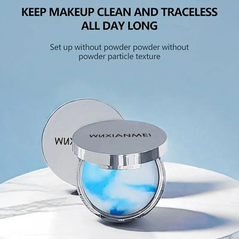 Pressed Powder Endless Beauty Soft Breathable Comfortable To Wear Silky Lasting Chinese Skin Care Brand Wuxianmei Blue Sky Cloud pressed powder foundation,setting powder,concealer powder,face powder,compact powder