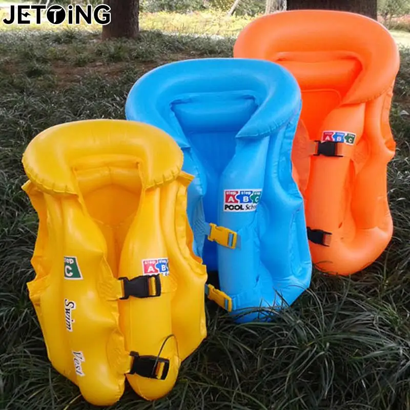 

1 Pc Children's Life Jackets Inflatable Swimming Rings Rafting Safety Vests