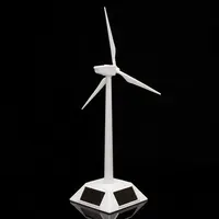 Générateur éolien solaire 2 en 1, modèle cadeau, support d'exposition, moulin à vent, Kit d'assemblage éducatif, décoration de bureau, générateur d'énergie 3