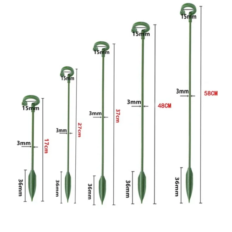 Plastic Plant Supports Sticks Flower Stand Reusable Protection Fixed Tools Gardening Supplies Vegetable Holder Bracket 10/1pcs Plastic Plant Supports Plant Support Stick