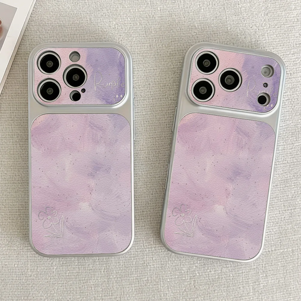 Purple Watercolor Floral Literary Style Phone Case
