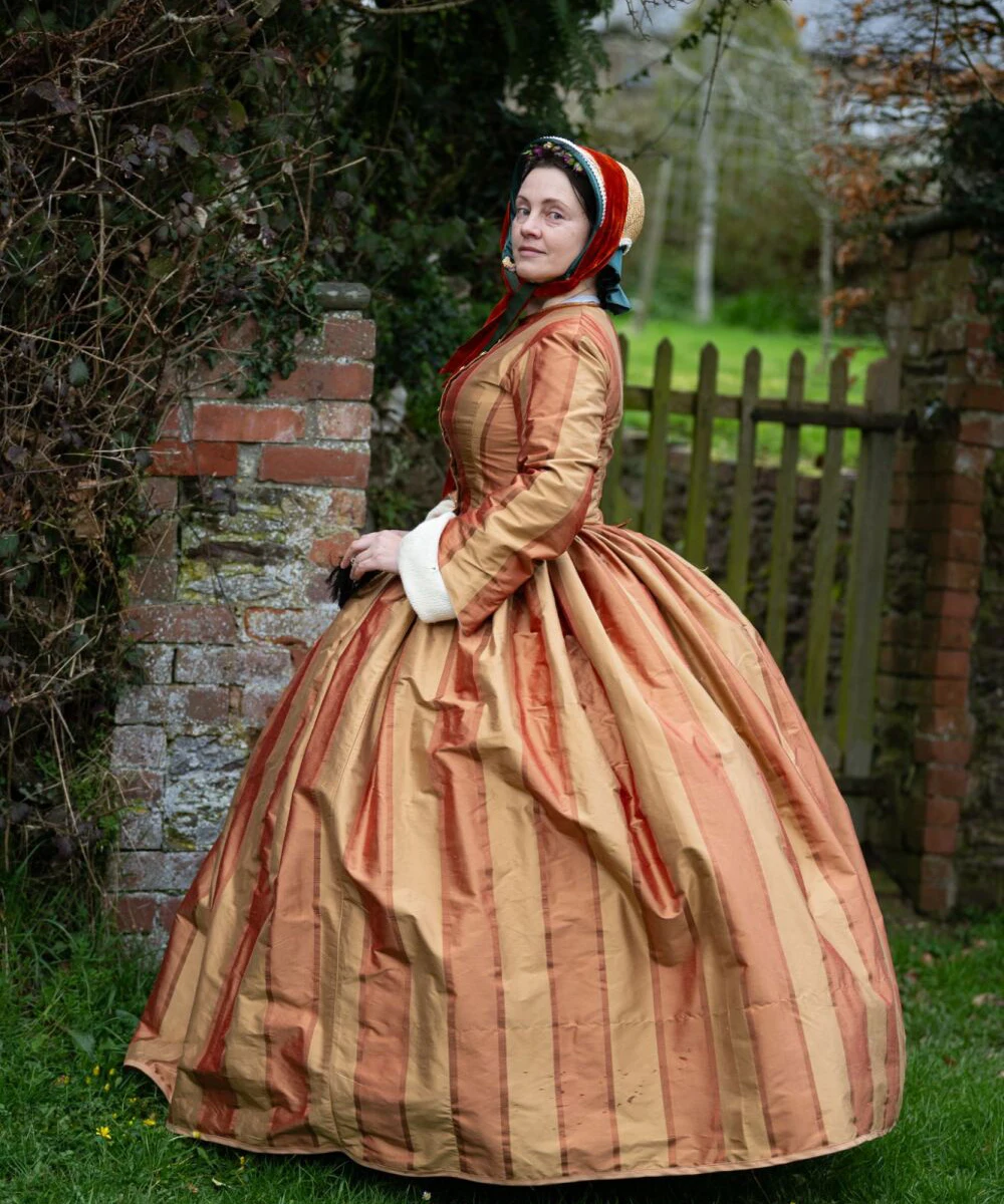 1850s Victorian Dress 1860s Costume Vintage Historical Civil War