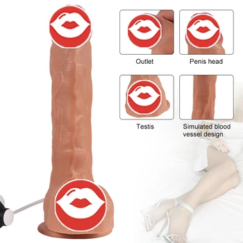 Squirting High Realistic Dildo Remote Control Penis Soft Real Man for Woman Sex Toy for Adults Dropship 18 3