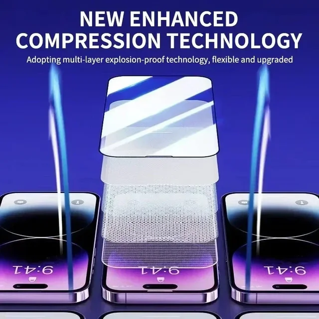 Protecteur d'écran en verre poly pour iPhone, revêtement oléophobe, sans poussière, installation facile, 13, 11, 16, 12, 14, 15, Pro Max, Mini, XS, 1-3 pièces 4