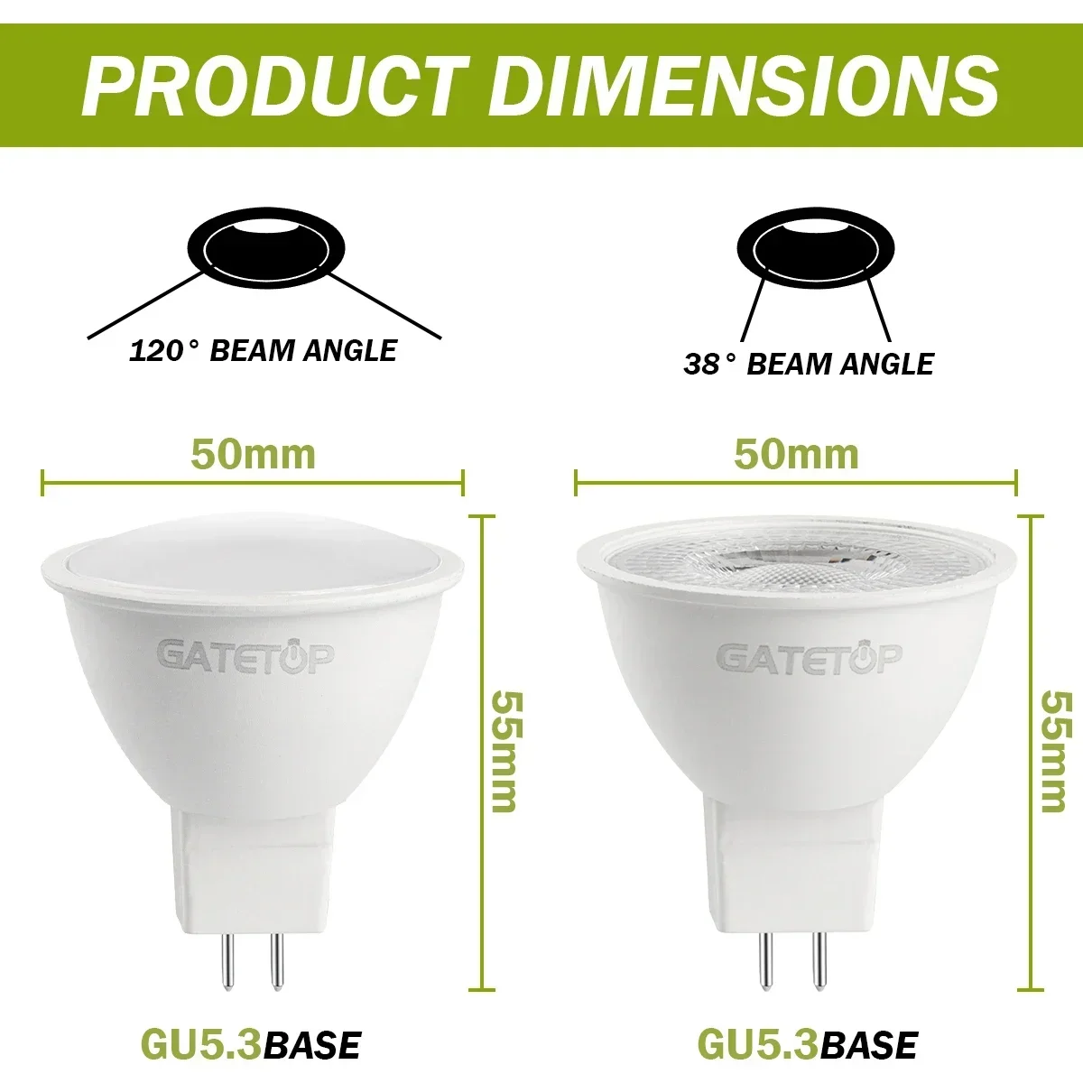 4PCS Foco GU5.3 기본 스포트라이트 전구 Lampada AC 110V 220V DC12V LED Bombillas 스포트 라이트 40W 50W 할로겐 램프 교체