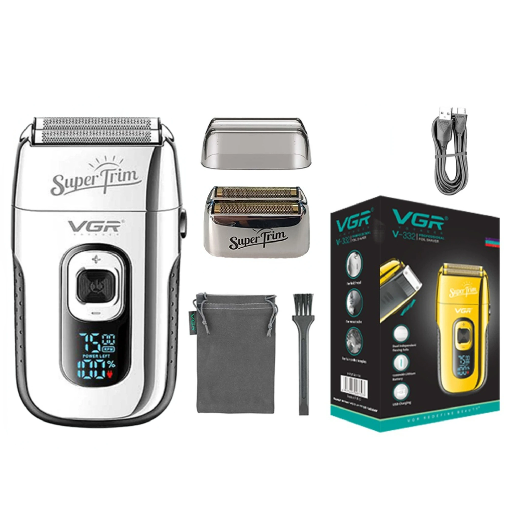 VGR ماكينه حلاقه احترافي ماكينة تشذيب اللحية الحلا...